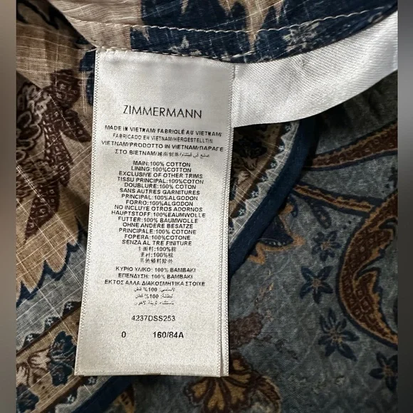 New Zimmermann Ascension Plunge Halter Maxi Dress Size 0 - Picture 13 of 15